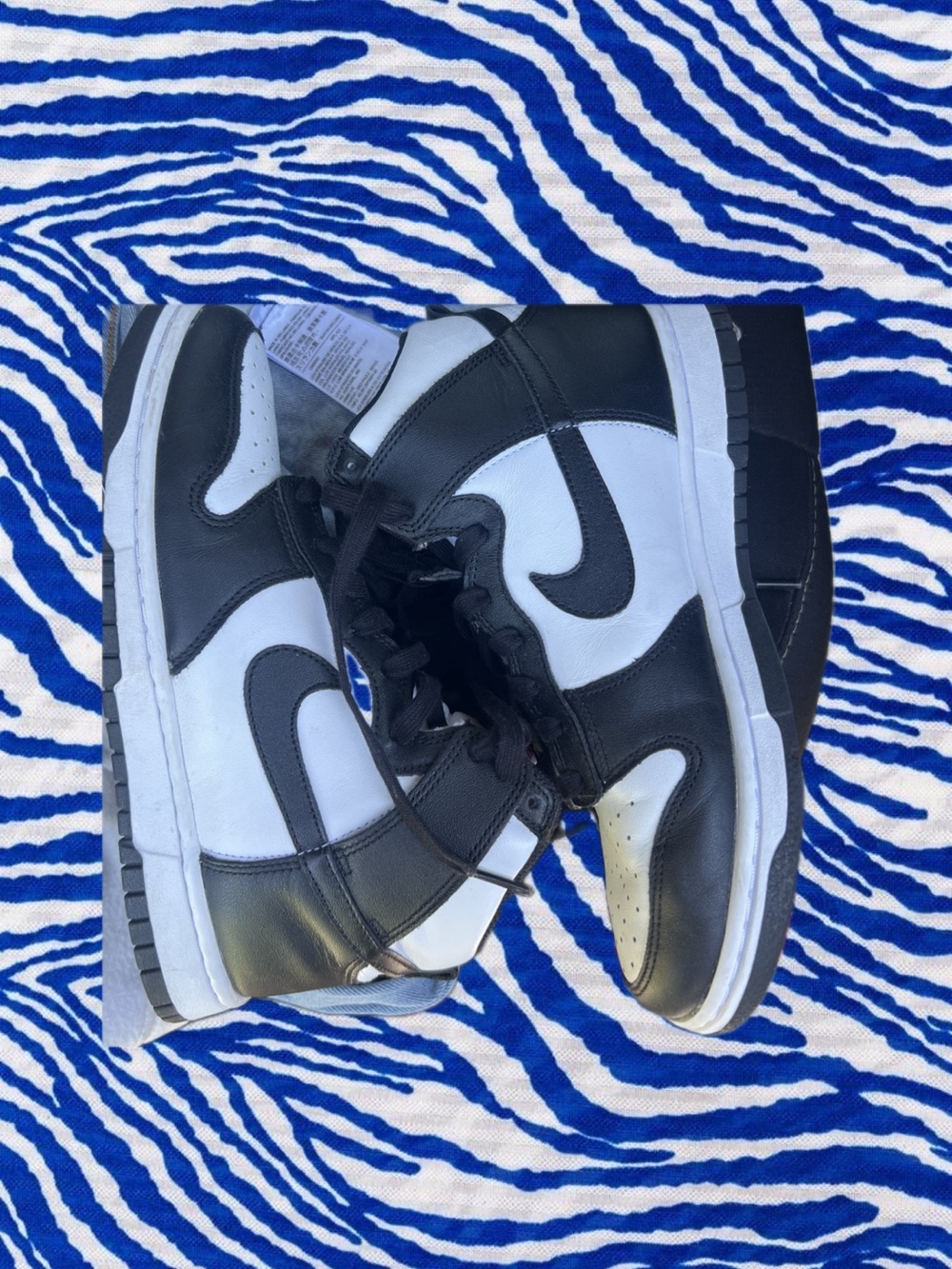 Nike Black & White dunk high